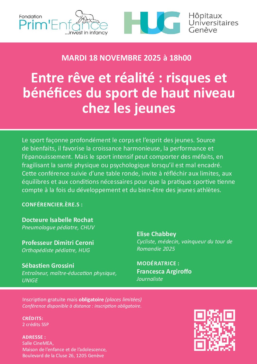 Affiche 2025 pdf - Entre rêve et réalité : risques et bénéfices du sport de haut niveau chez les jeunes